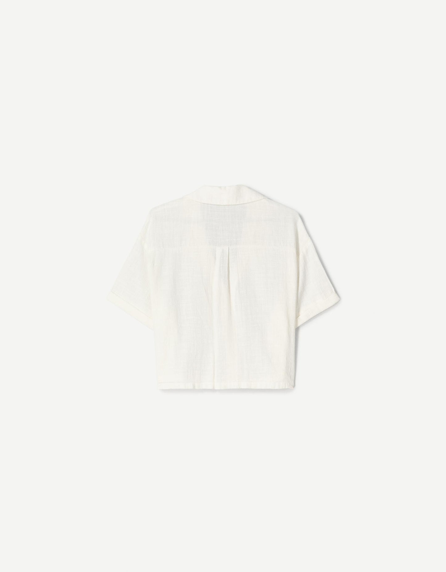 Camisa manga corta rústica estructura