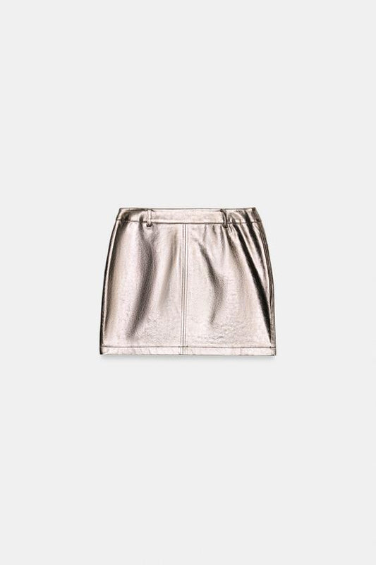 FALDA MINI EFECTO PIEL