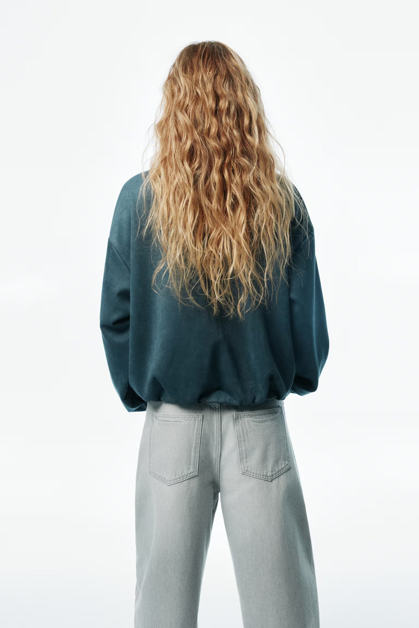 CHAQUETA OVERSIZE PUNTO