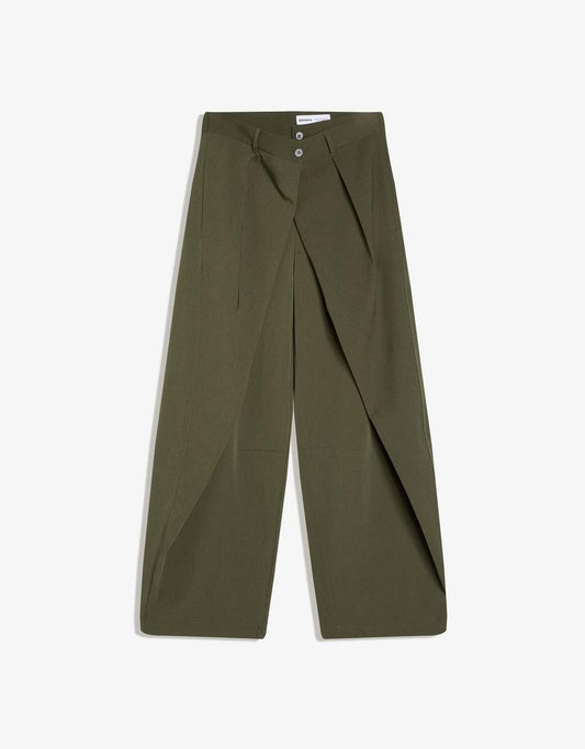 PANTALON PLIEGUES DOBLE TELA