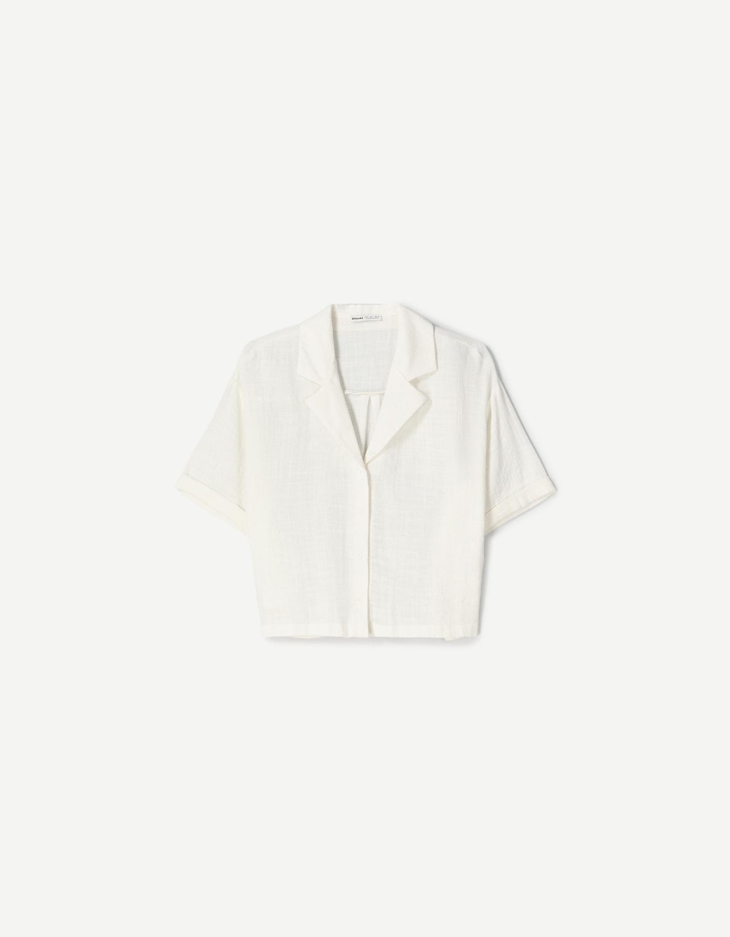 Camisa manga corta rústica estructura