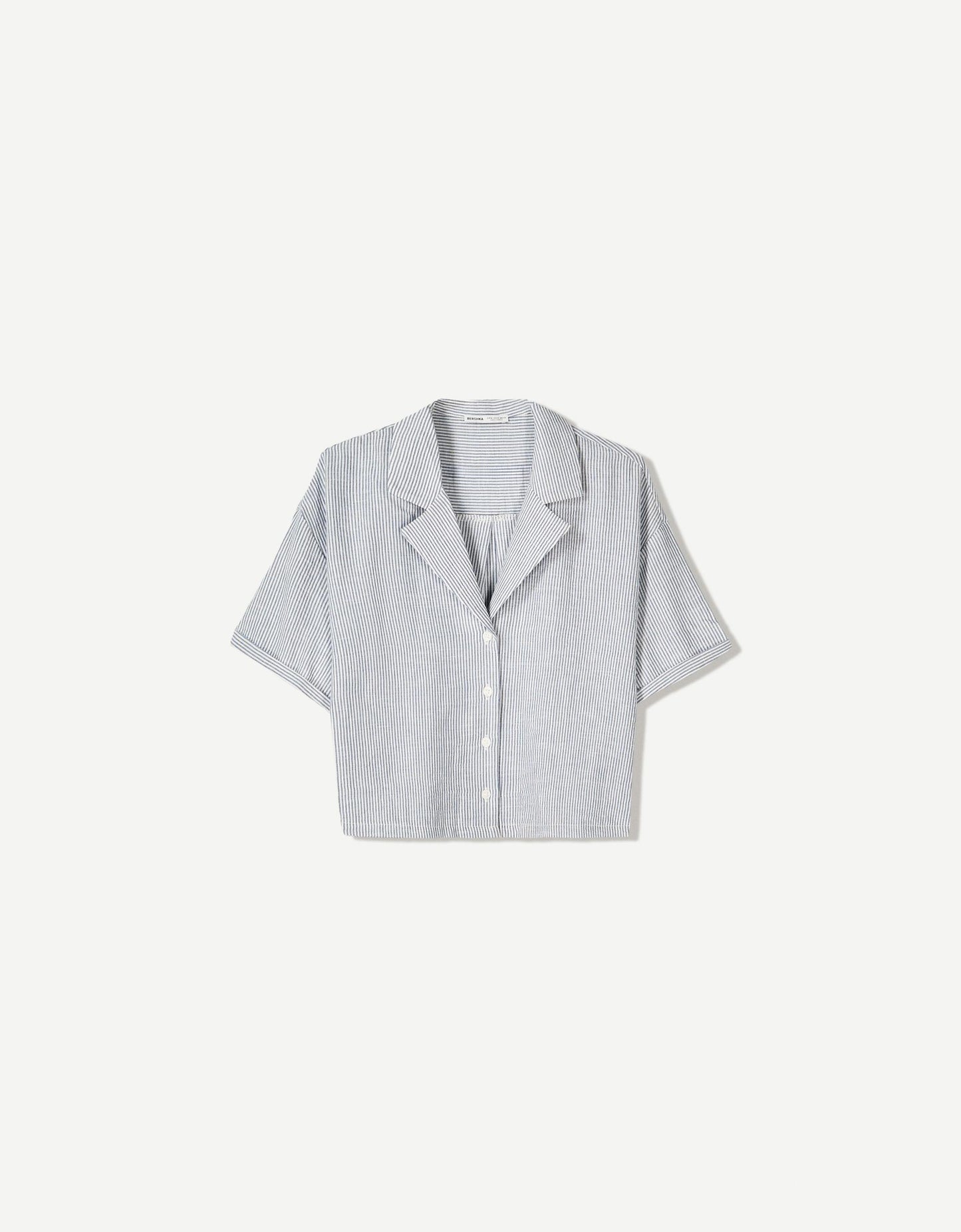 Camisa manga corta rústica estructura