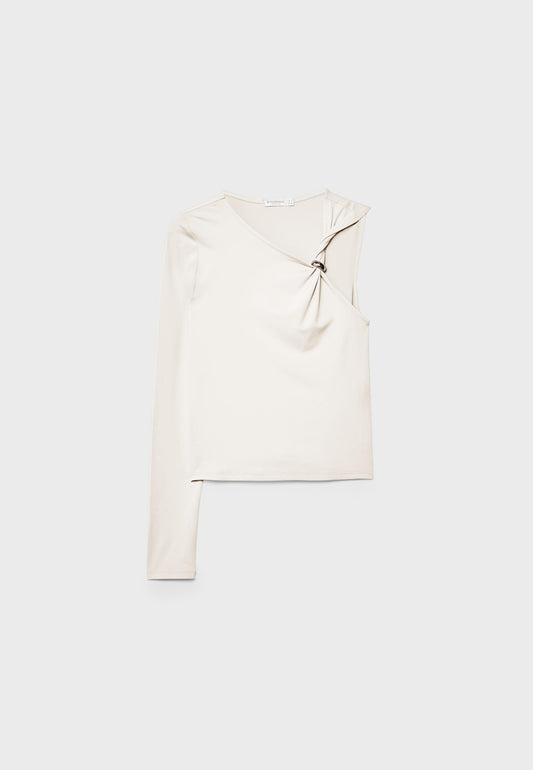 CAMISETA ASIMETRICA HEBILLA