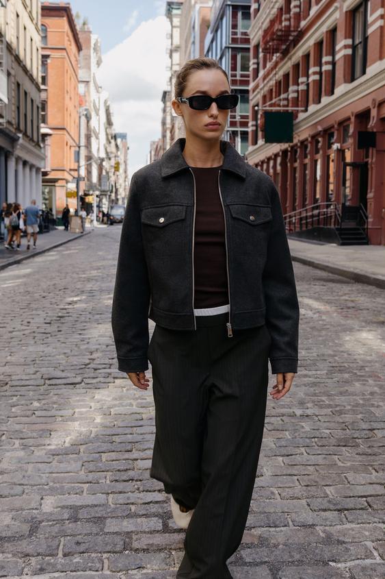 CHAQUETA SOFT CREMALLERA - ZARA