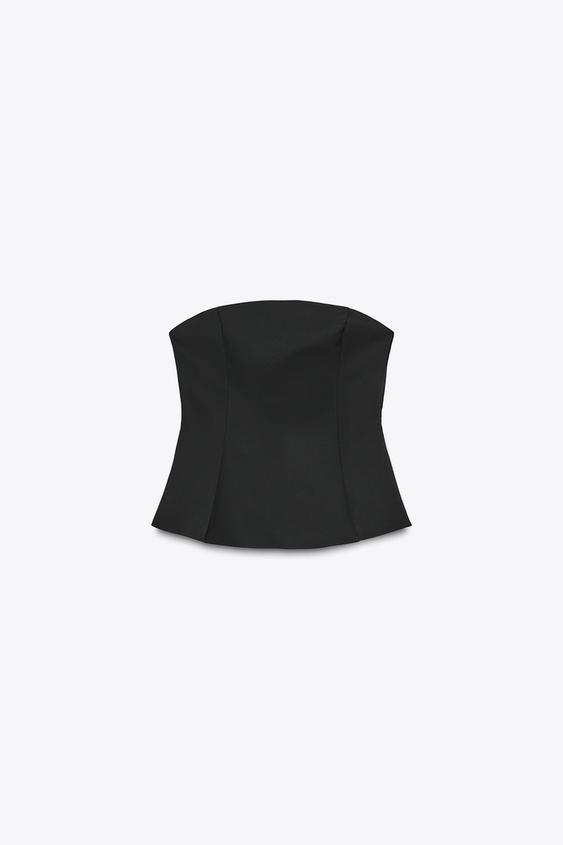 TOP PALABRA DE HONOR PEPLUM - ZARA