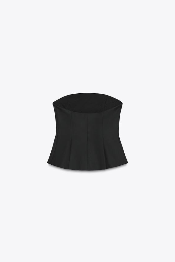 TOP PALABRA DE HONOR PEPLUM - ZARA