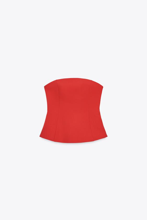 TOP PALABRA DE HONOR PEPLUM - ZARA