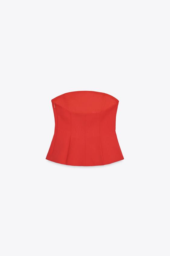 TOP PALABRA DE HONOR PEPLUM - ZARA