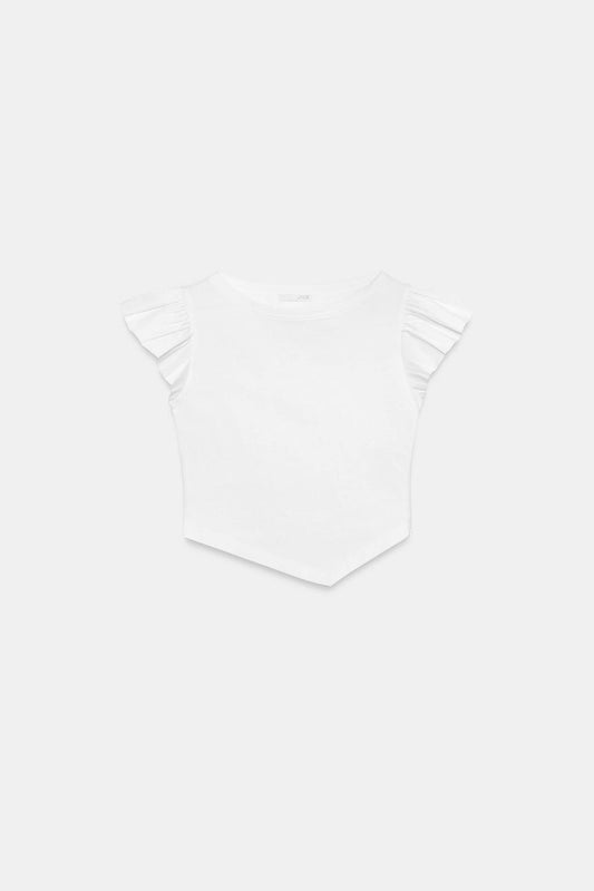 CAMISETA MANGA CORTA VOLANTES