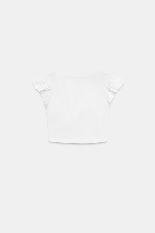CAMISETA MANGA CORTA VOLANTES