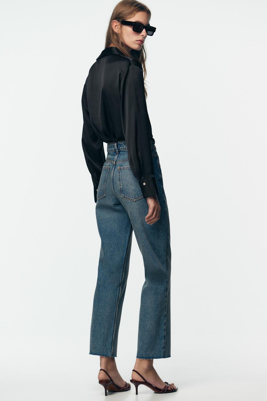 JEANS Z.02 STRAIGHT ANKLE TIRO ALTO - ZARA