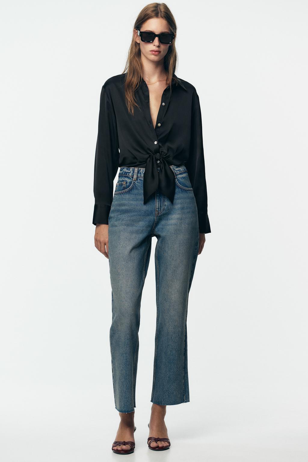 JEANS Z.02 STRAIGHT ANKLE TIRO ALTO - ZARA