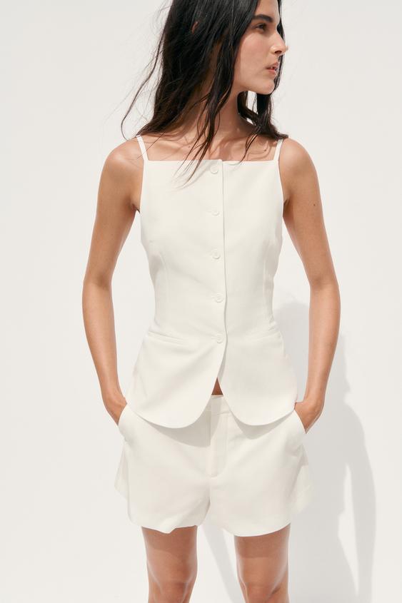 TOP CHALECO BOTONES - ZARA