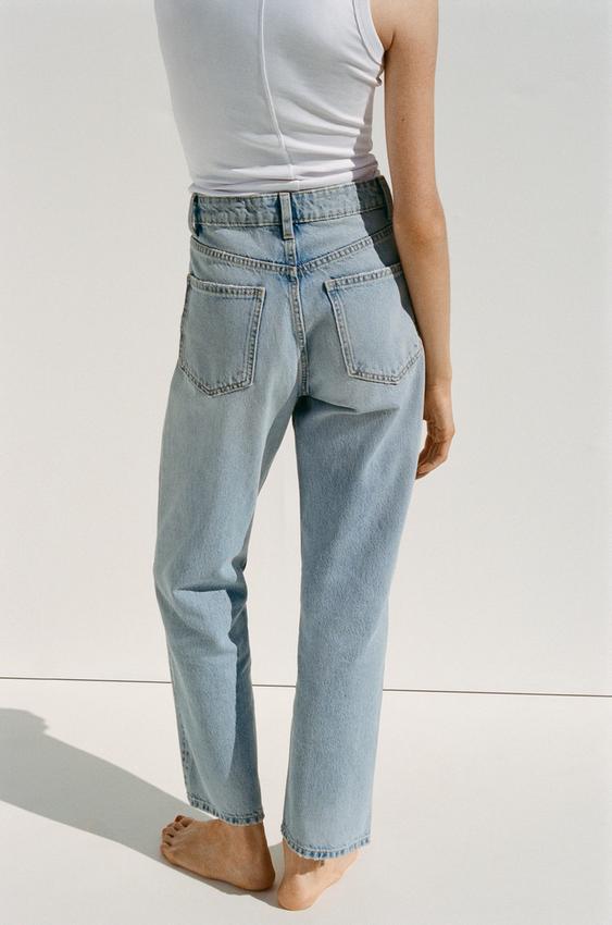 JEANS TRF MOM FIT TIRO ALTO - ZARA