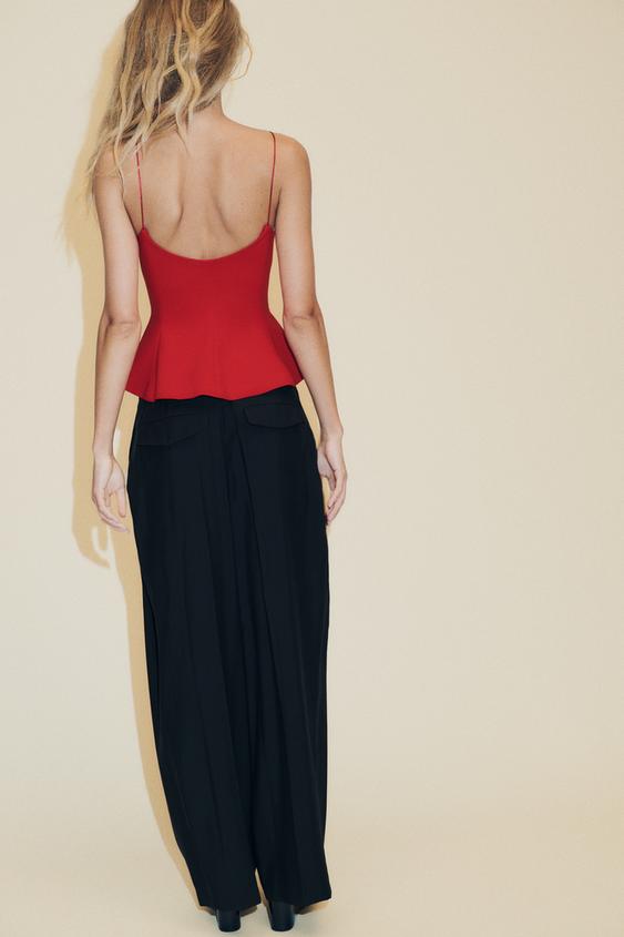 TOP ELÁSTICO PEPLUM - ZARA