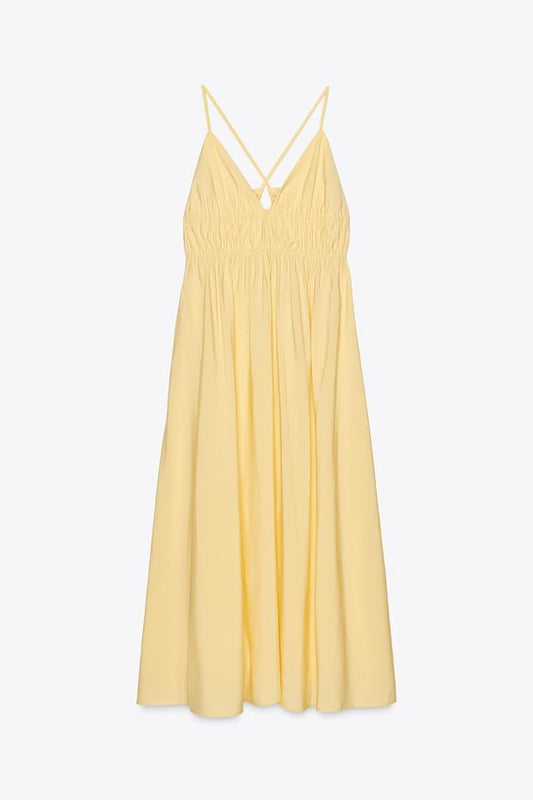 VESTIDO MIDI FLUIDO