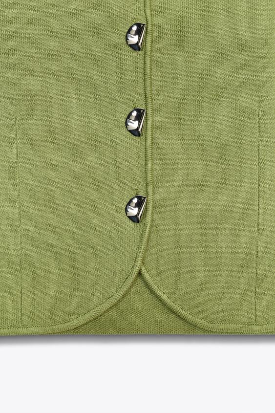 TOP PUNTO BOTONES METÁLICOS - ZARA