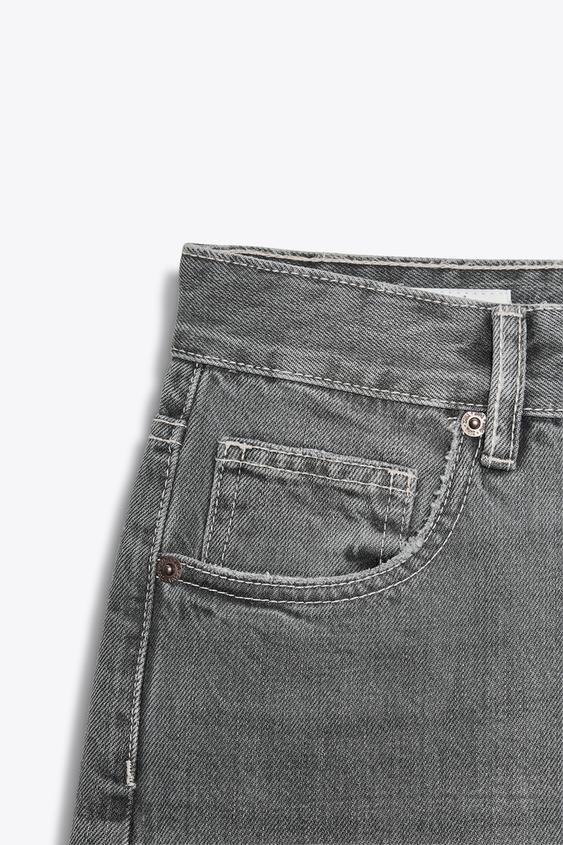 JEANS TRF WIDE LEG TIRO ALTO FULL LENGTH - ZARA