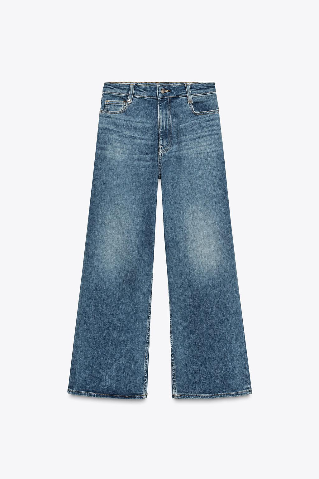 JEANS ZW COLLECTION WIDE LEG TIRO ALTO - ZARA