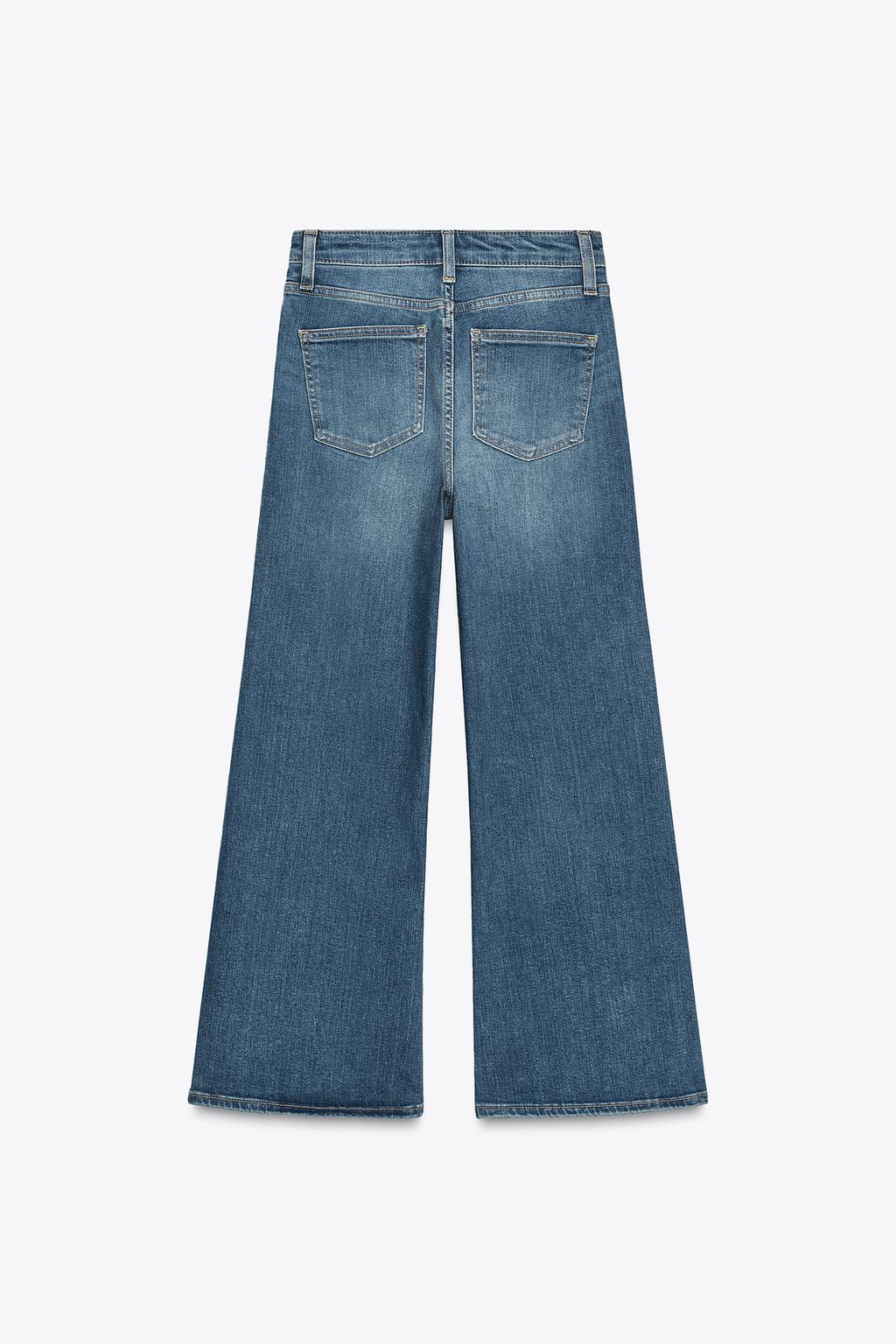 JEANS ZW COLLECTION WIDE LEG TIRO ALTO - ZARA