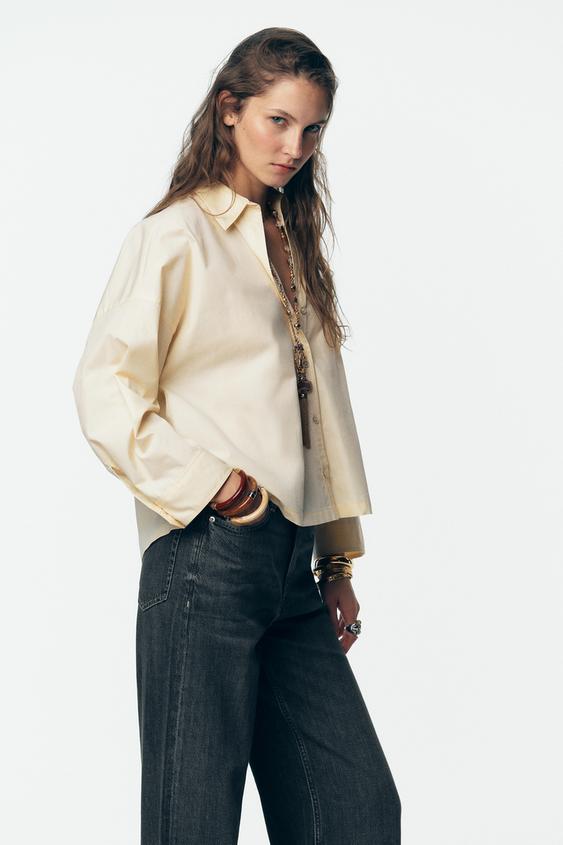 CAMISA POPELÍN BOTONES - ZARA