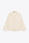 CAMISA POPELÍN BOTONES - ZARA