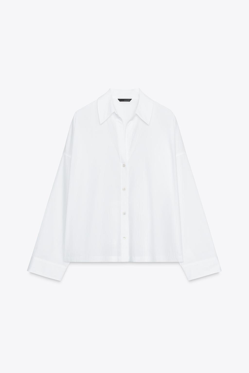 CAMISA POPELÍN BOTONES - ZARA