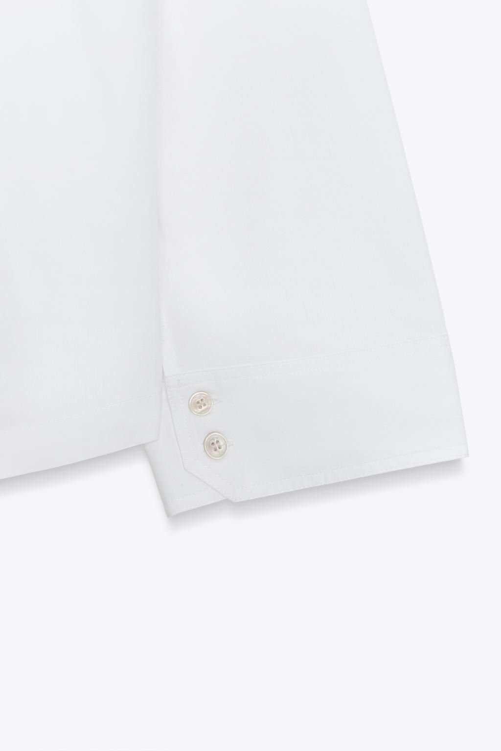 CAMISA POPELÍN BOTONES - ZARA