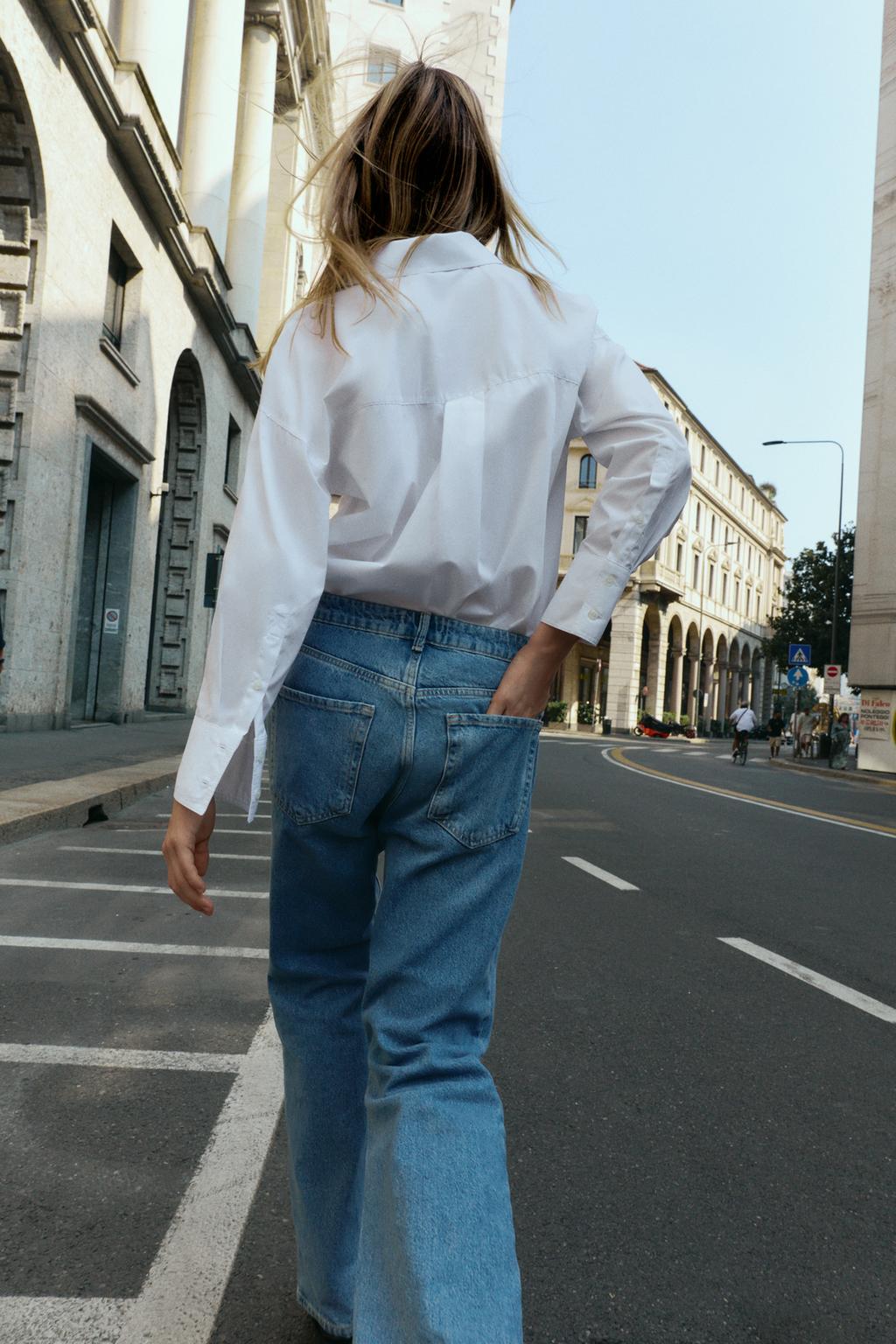 CAMISA POPELÍN BOTONES - ZARA