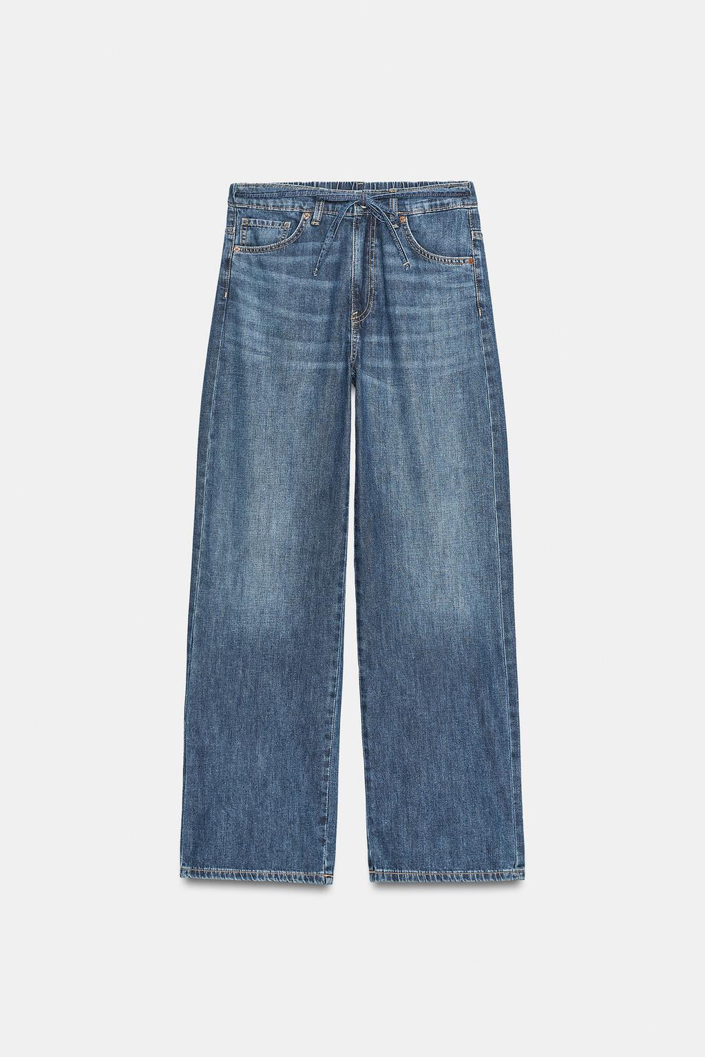 JEANS DENIM TRF RELAXED TIRO MEDIO