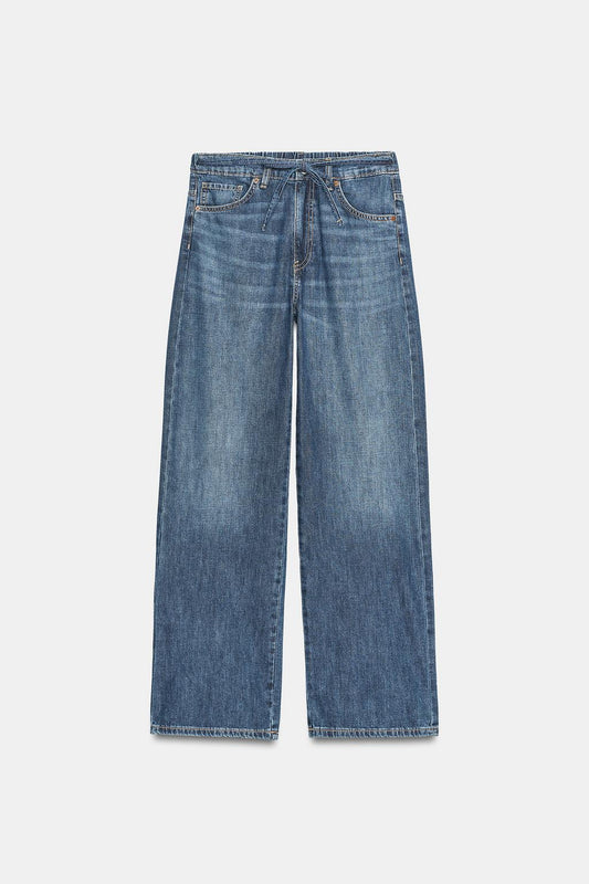 JEANS DENIM TRF RELAXED TIRO MEDIO