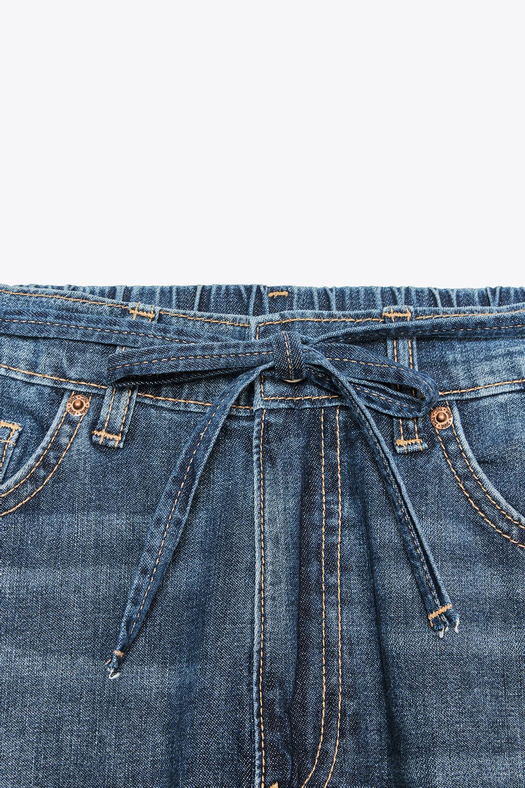 JEANS DENIM TRF RELAXED TIRO MEDIO