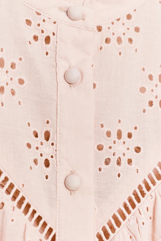 CAMISA BORDADOS PERFORADOS - ZARA