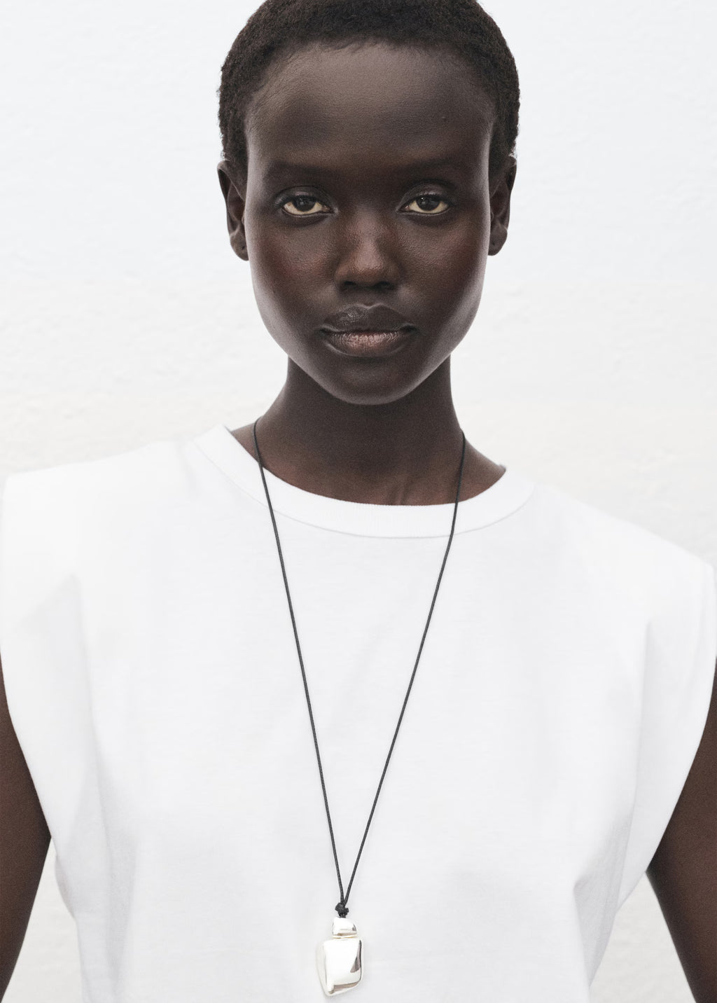 Camiseta hombreras manga corta - Mango