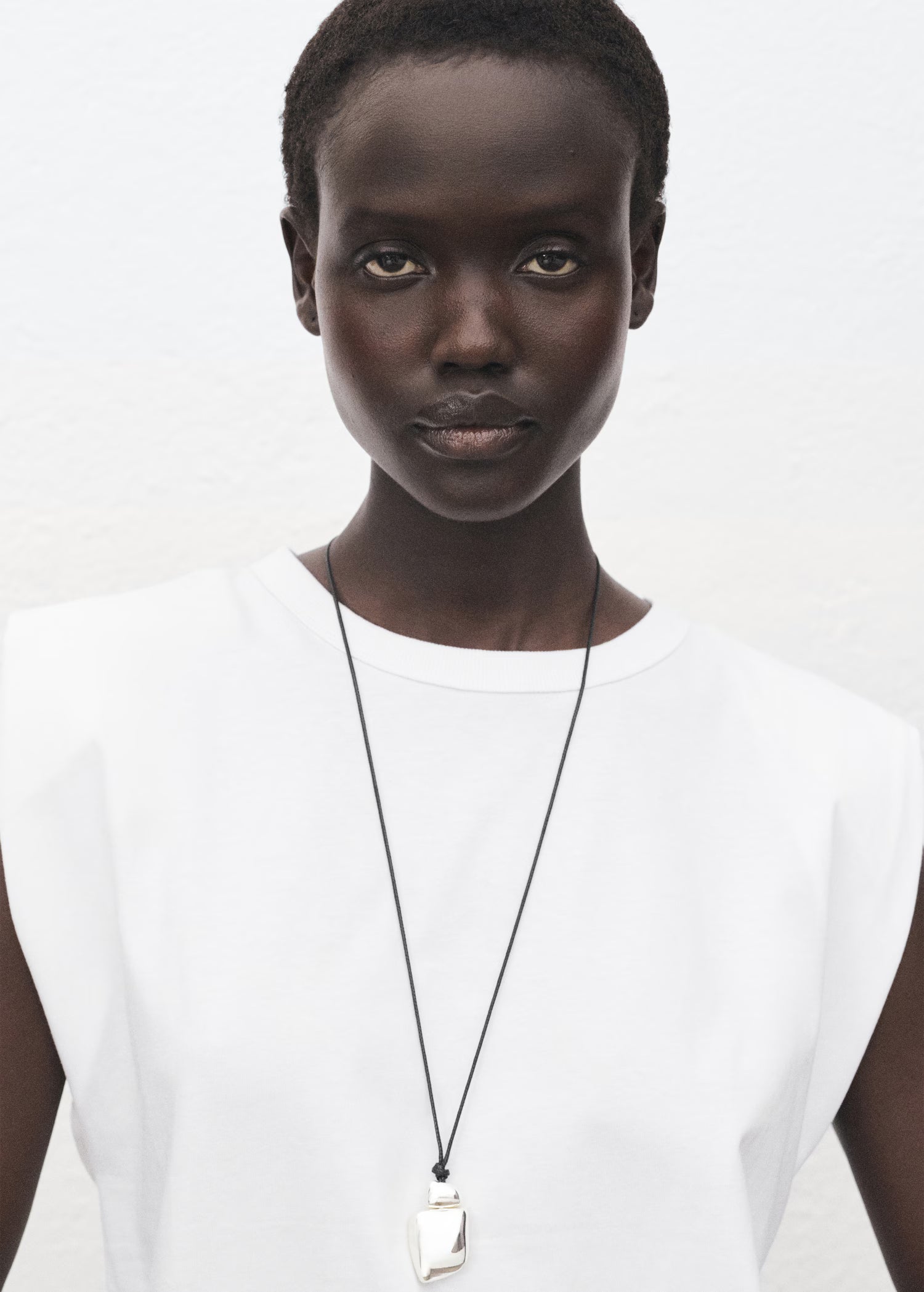 Camiseta hombreras manga corta - Mango