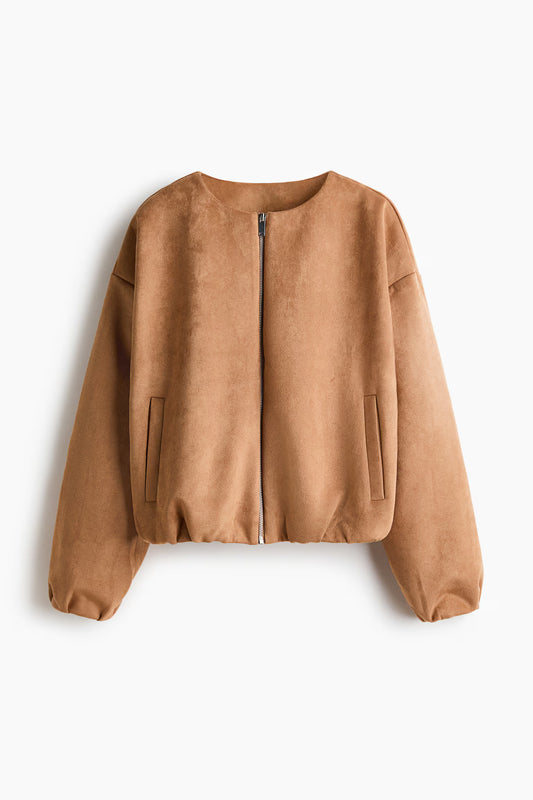 CHAQUETA OVERSIZE PUNTO