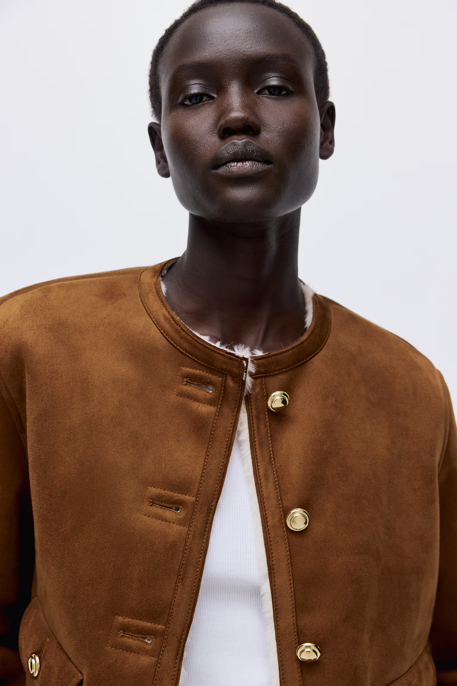 CHAQUETA CON FORRO DE PELUCHE - H&M