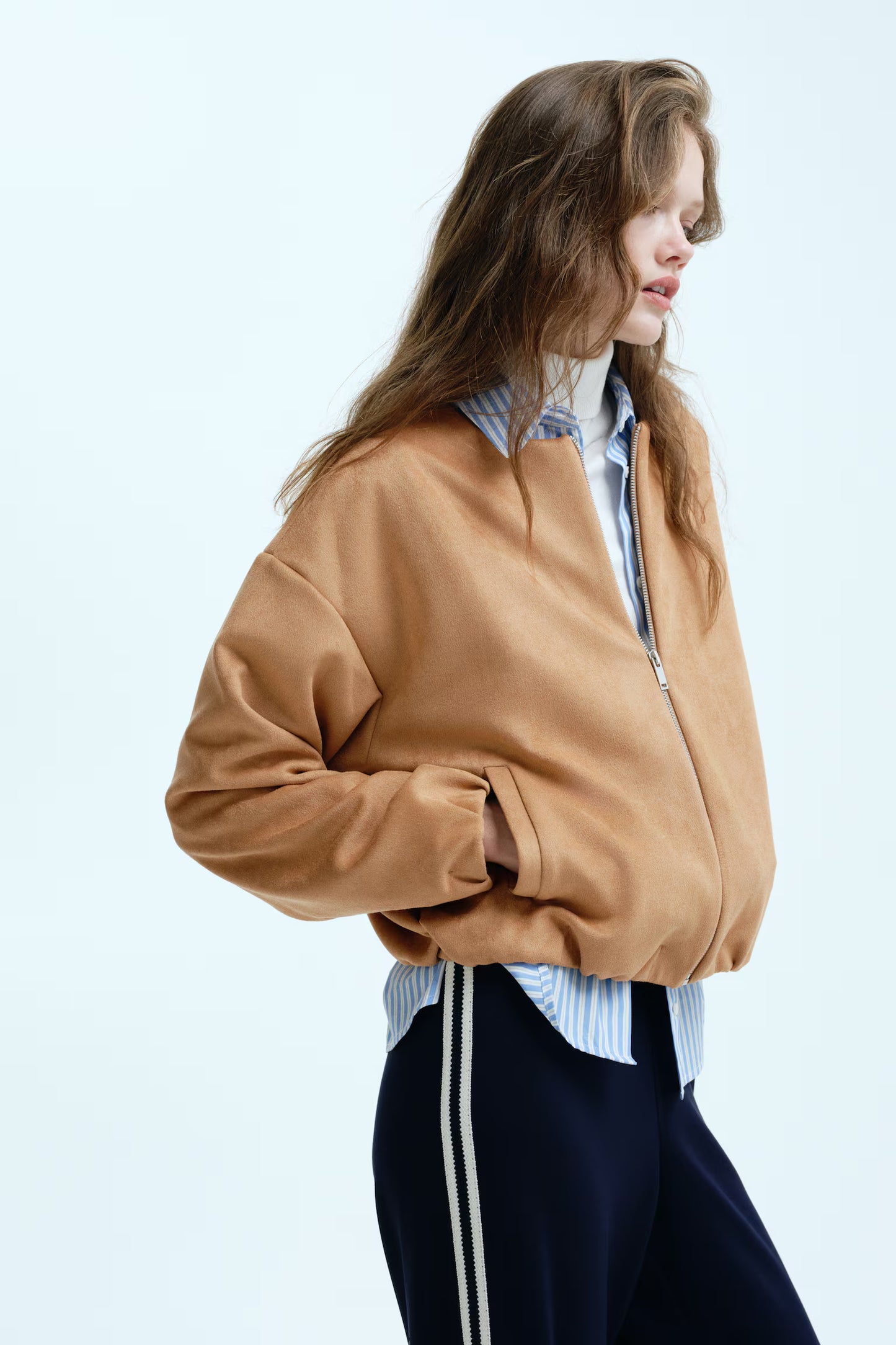 CHAQUETA OVERSIZE PUNTO