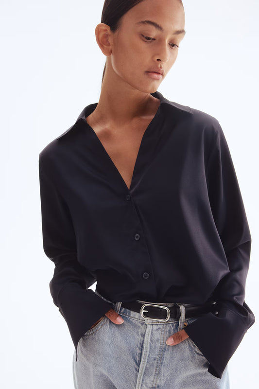 V-neck blouse