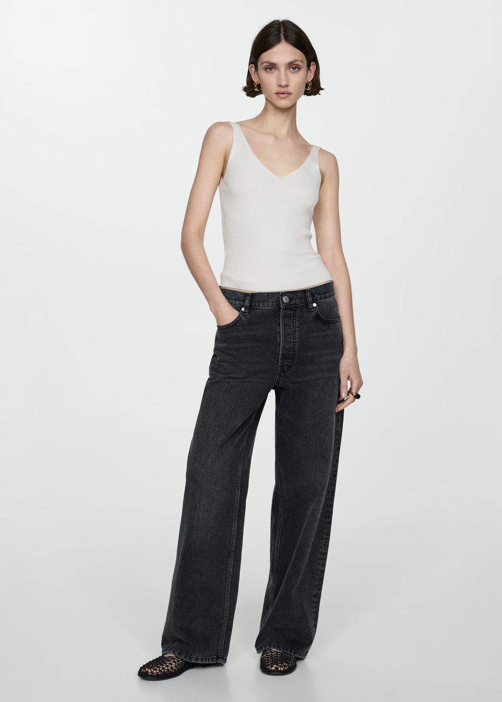 Top punto tirantes - Mango