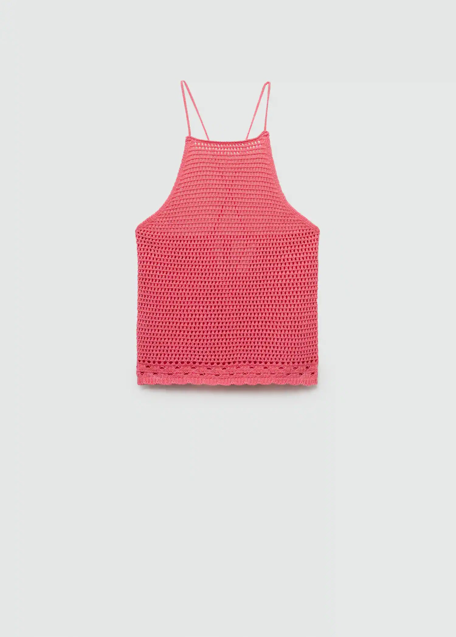 Top punto crochet rosa - Mango