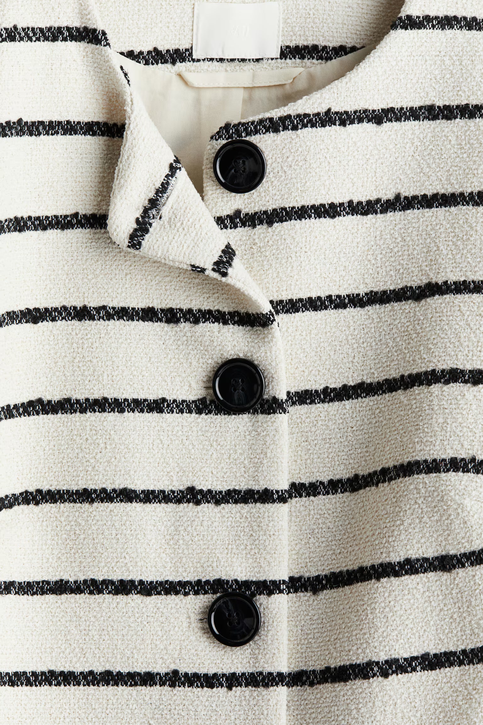 CHAQUETA CORTA A RAYAS - H&M