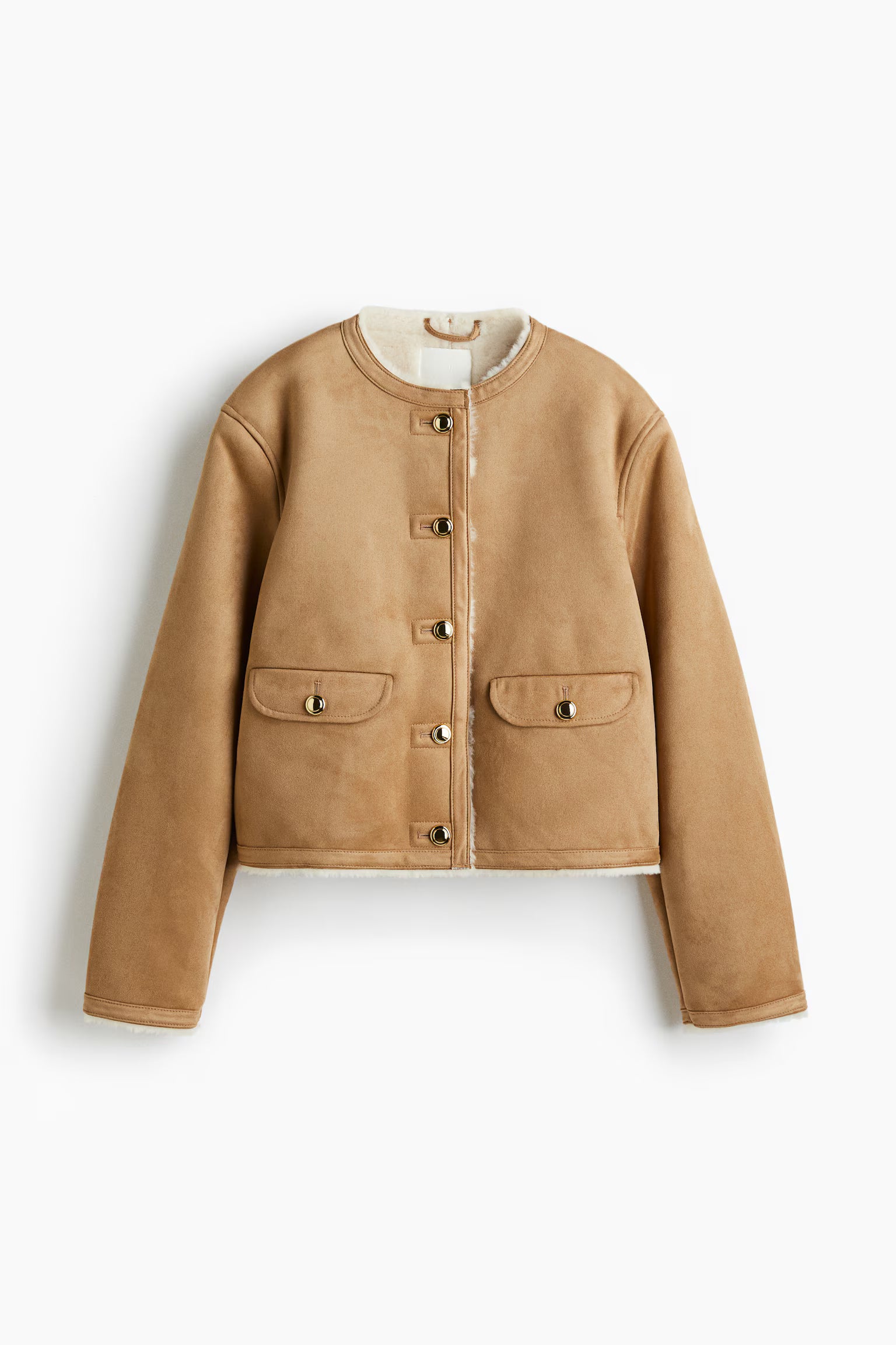 CHAQUETA CON FORRO DE PELUCHE - H&M