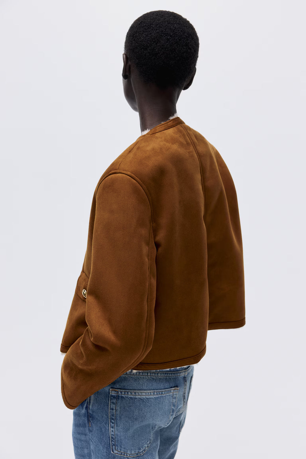 CHAQUETA CON FORRO DE PELUCHE - H&M