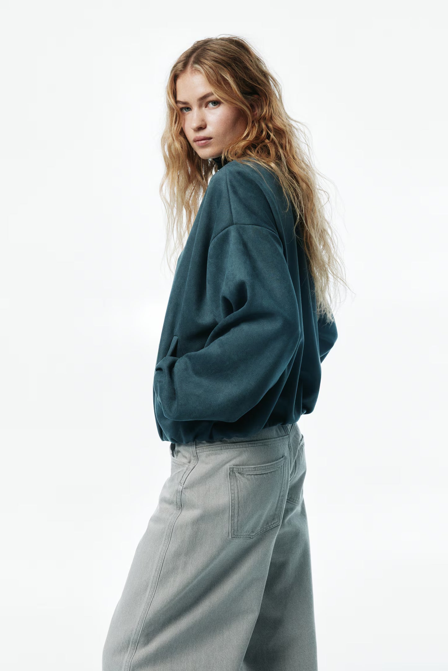 CHAQUETA OVERSIZE PUNTO